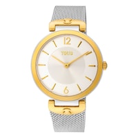 Reloj analógico S-Mesh de acero inoxidable