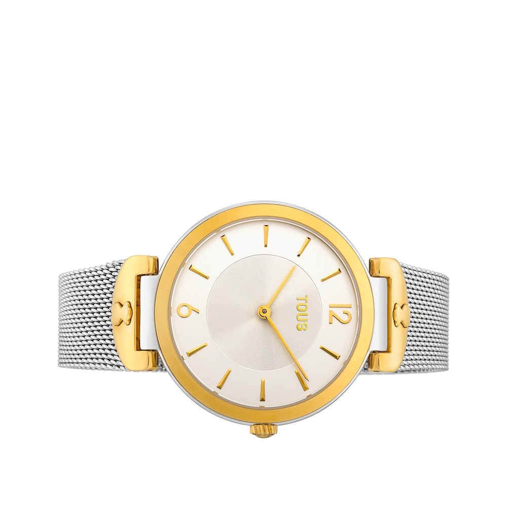 Reloj anal&oacute;gico S-Mesh de acero inoxidable