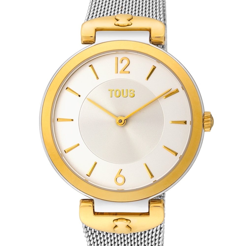 Reloj anal&oacute;gico S-Mesh de acero inoxidable