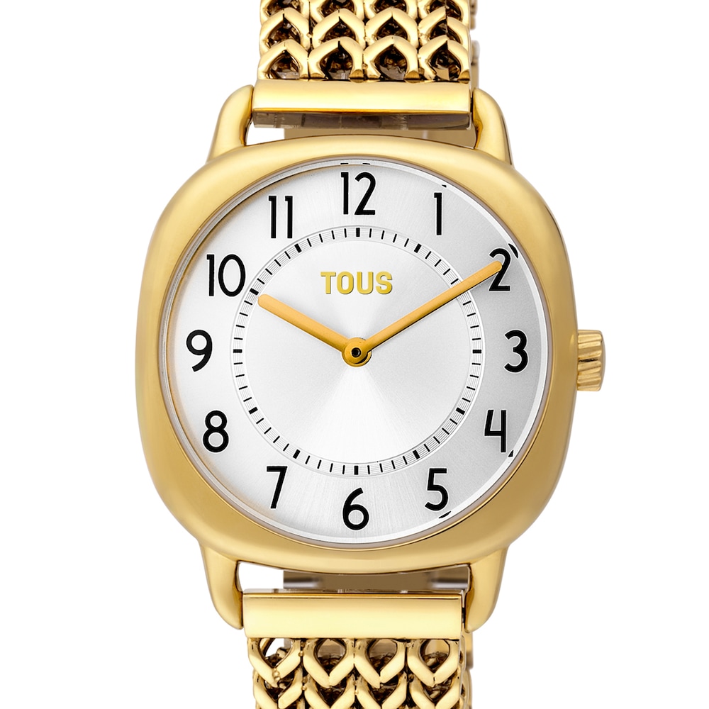 Reloj anal&oacute;gico Osier 1920 de acero IP dorado