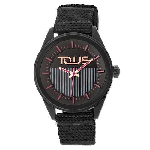 Black solar-powered and sustainable Vibrant Sun Watch