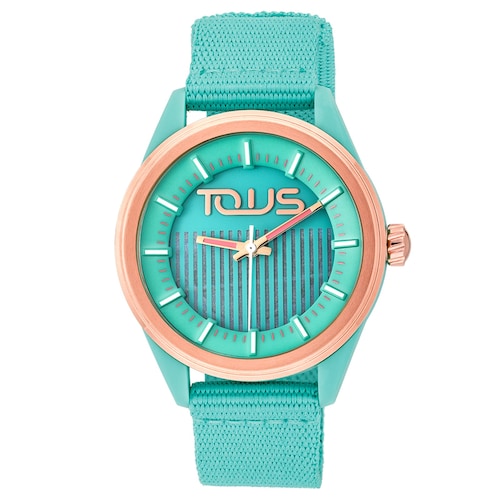 Turquoise solar-powered and sustainable Vibrant Sun Watch image number 0