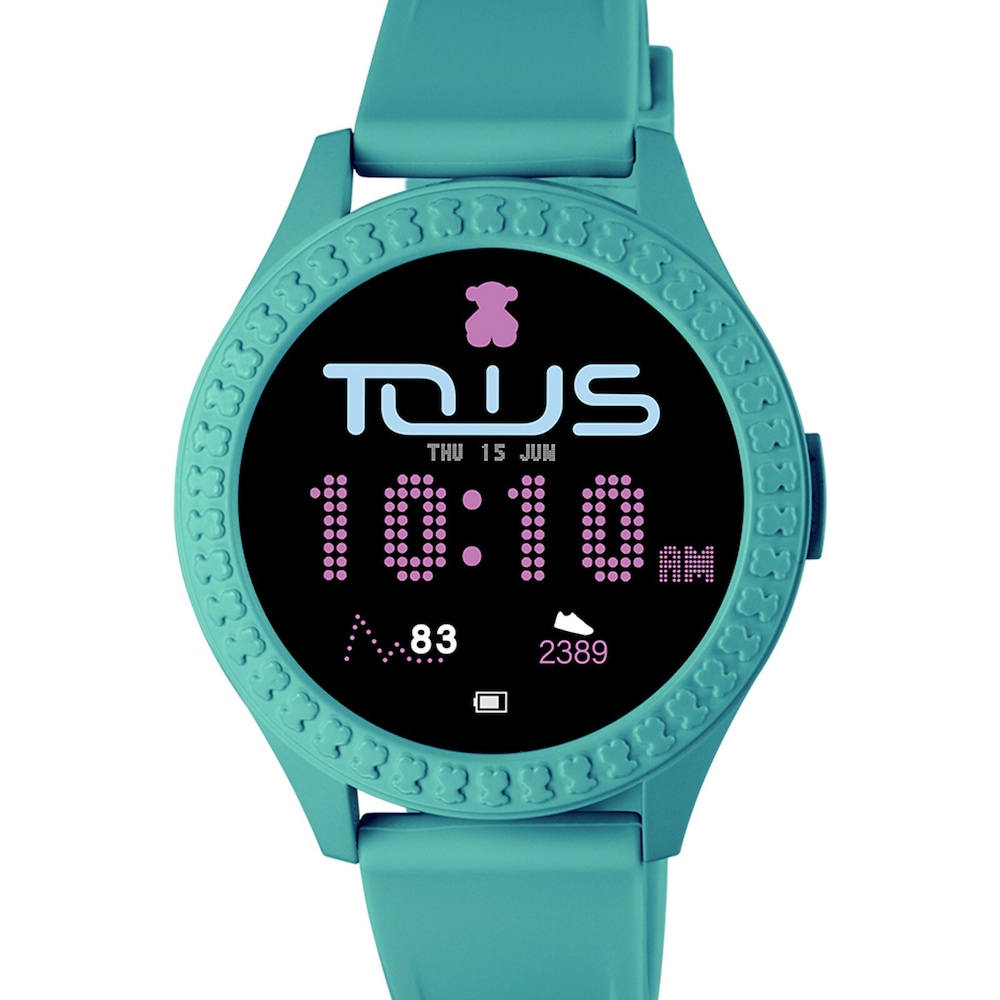 Reloj smartwatch Smarteen Connect con correa de silicona verde