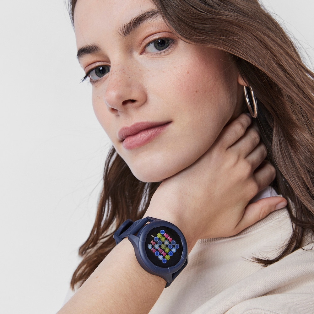 Reloj smartwatch Smarteen Connect Sport con correa de silicona azul