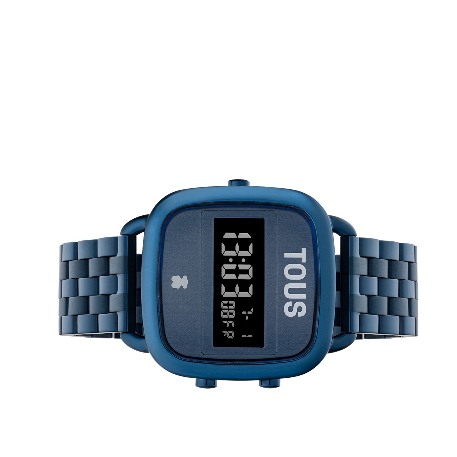 D-Logo Digital watch with IP steel strap