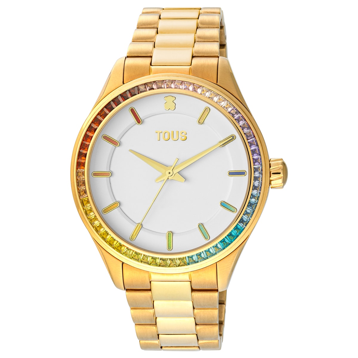 Tous - Reloj Analógico Con Brazalete De Acero Ip Dorado T-Shine - Único