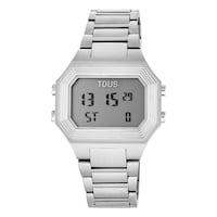 Reloj digital con brazalete de acero Emerald