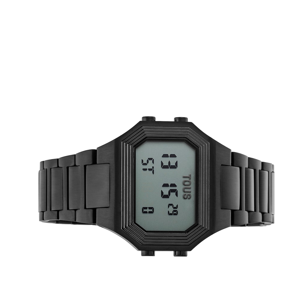Bel-Air Digital watch with black IP steel strap image number 1