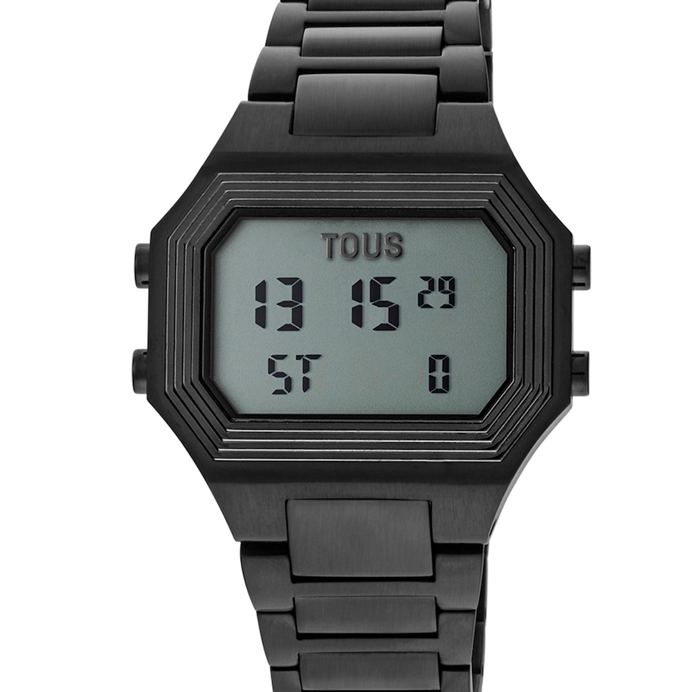 Bel-Air Digital watch with black IP steel strap image number 2