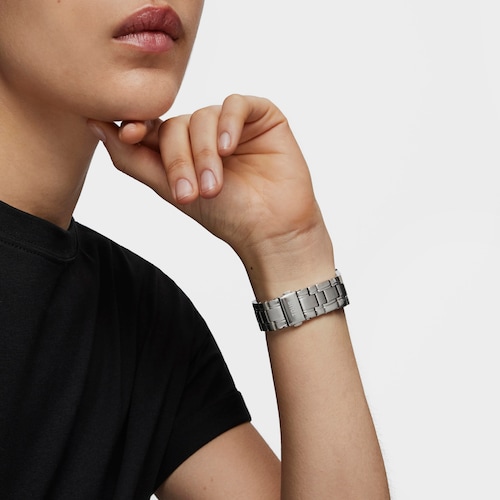 Reloj analógico automático con brazalete de acero D-Bear