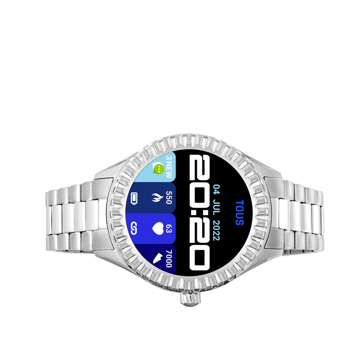 T-Bear Connect Smartwatch with steel wristband