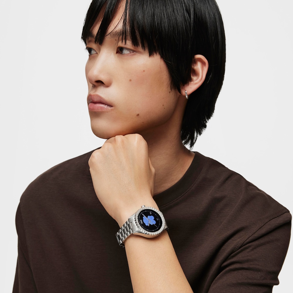Smartwatch T-Bear Connect ze stalowym paskiem