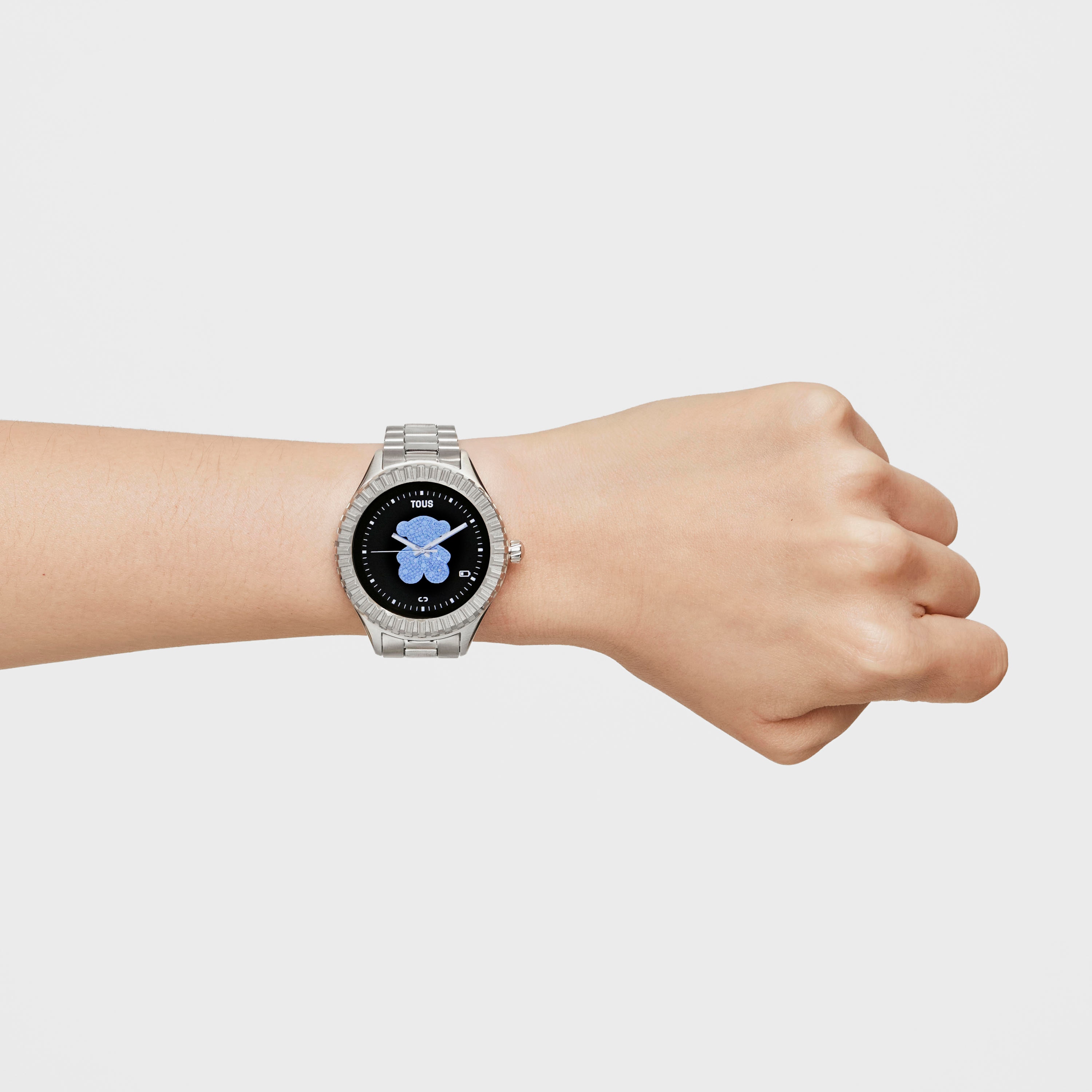 T-Bear Connect Smartwatch with steel wristband