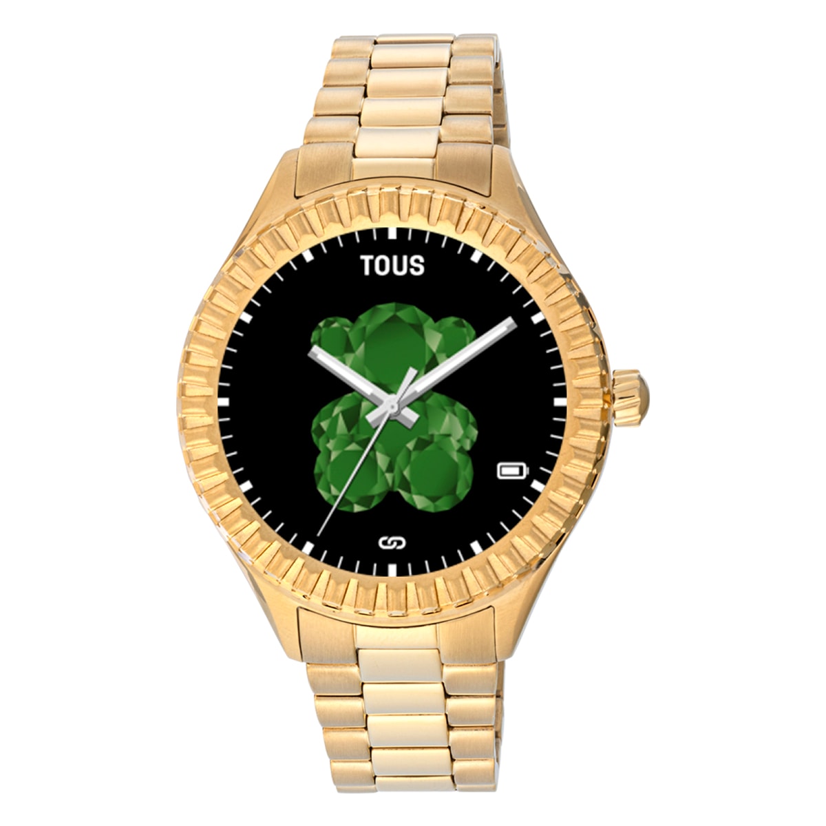Tous - Reloj Smartwatch Con Brazalete De Acero Ip Dorado T-Bear Connect - U