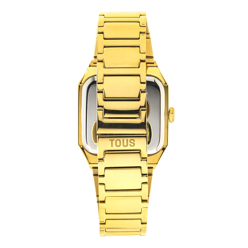 Analogowy zegarek ze stalową bransoletą IPG w kolorze złota Karat Squared