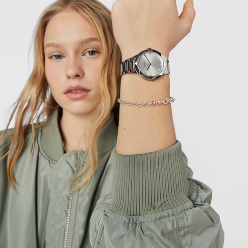 Analogue watch with steel wristband Karat Round