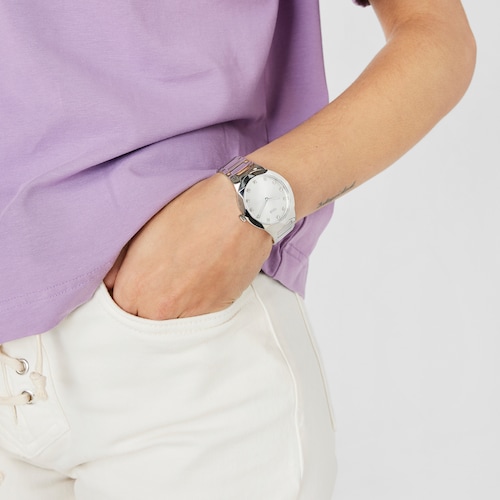 Analogue watch with steel wristband Karat Oval