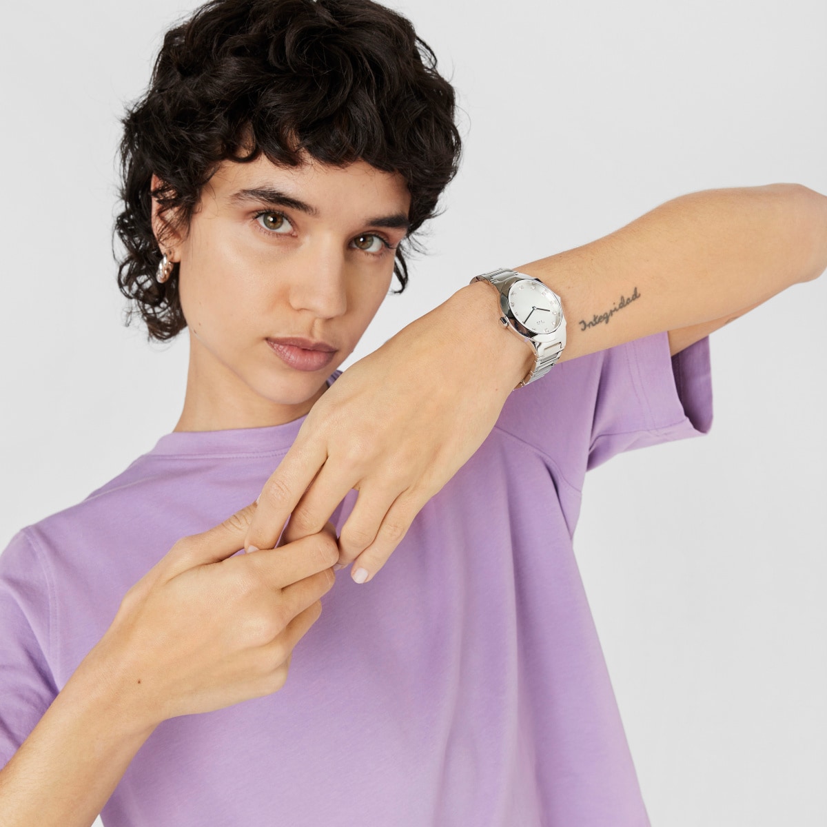 Analogue watch with steel wristband Karat Oval