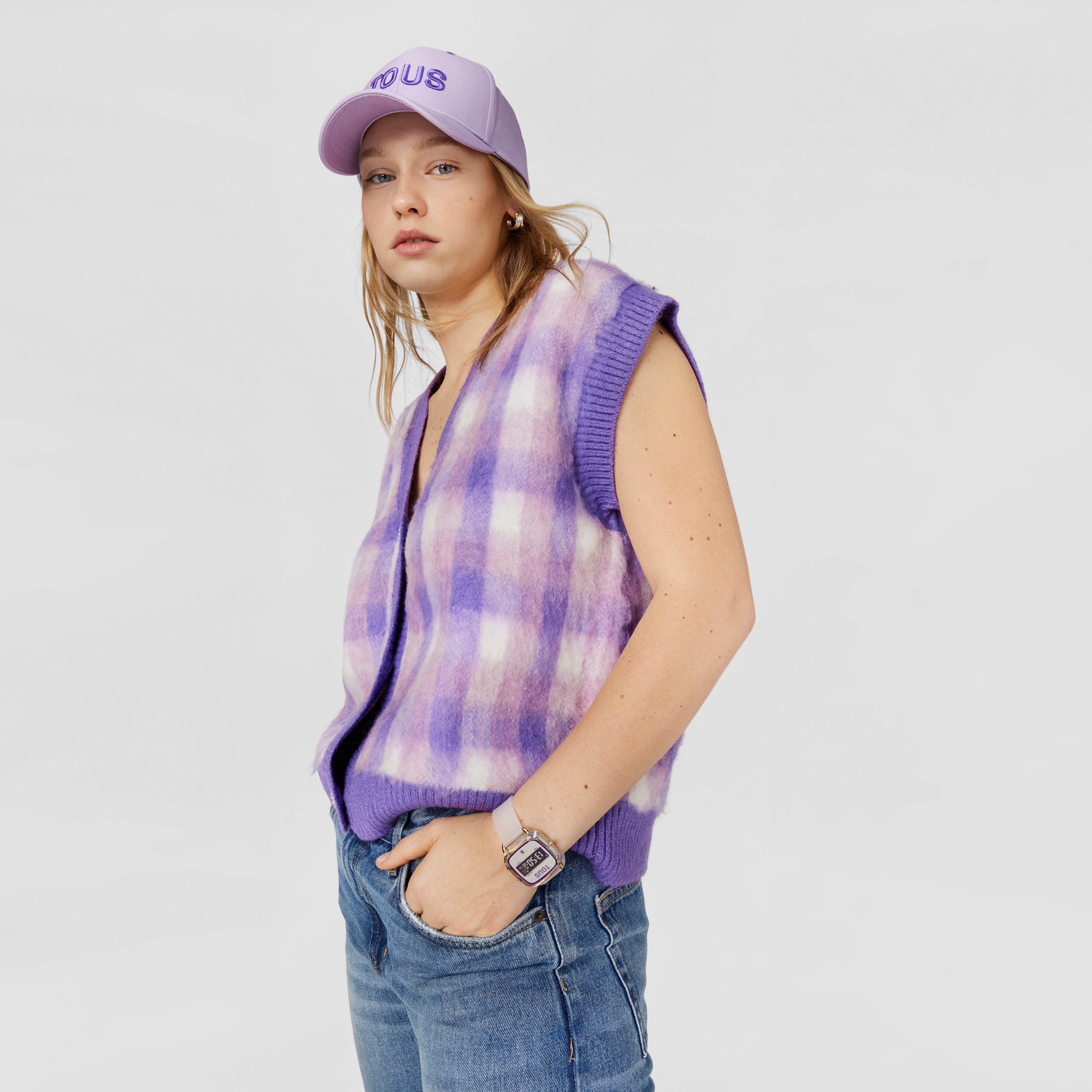 polycarbonate Digital watch with silicone strap D-Logo Fresh