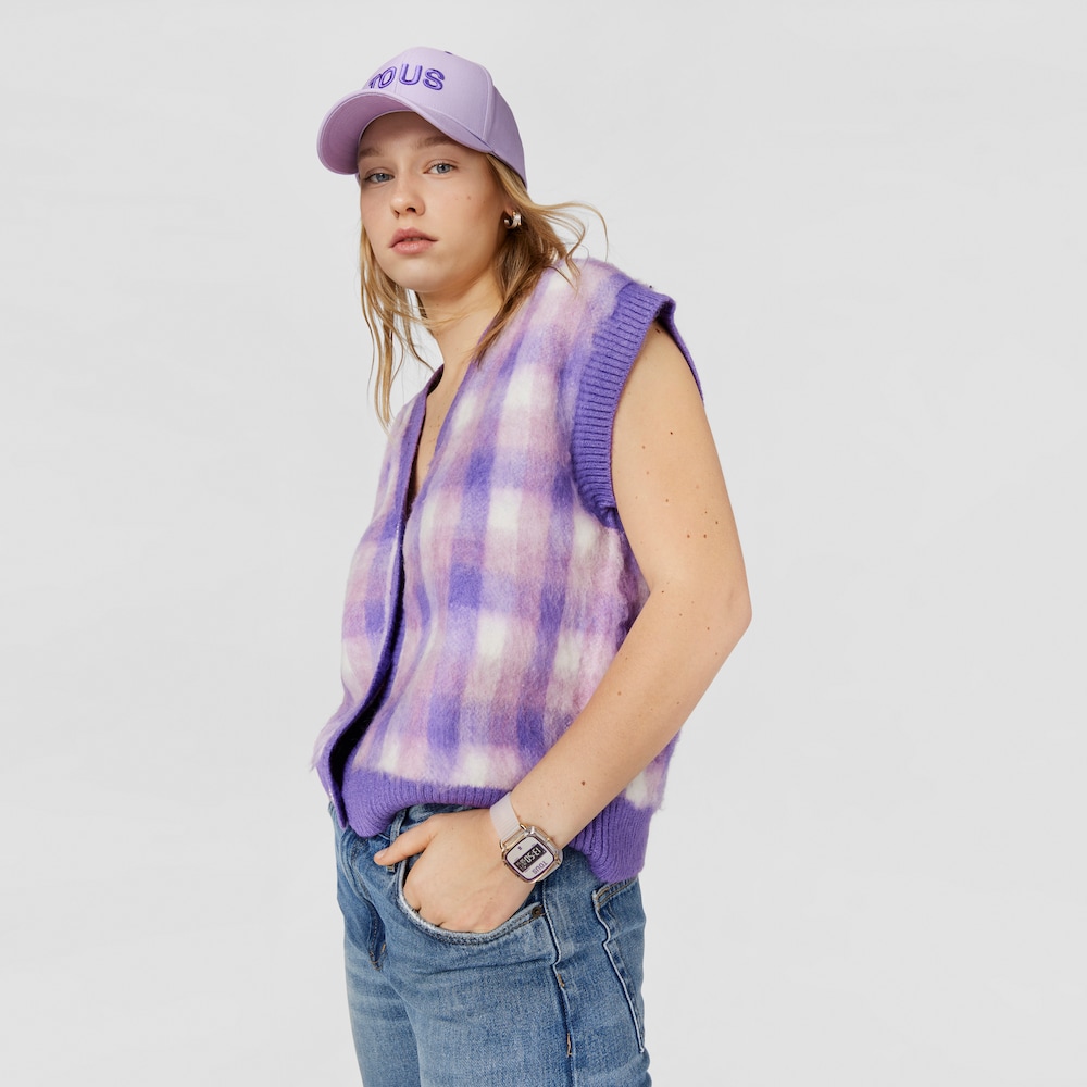 White polycarbonate Digital watch with silicone strap D-Logo Fresh