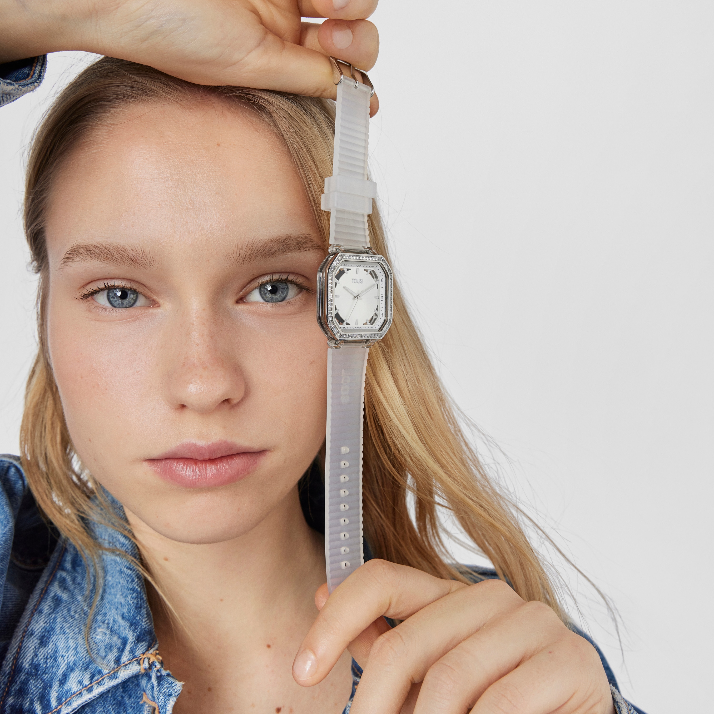 Steel Analogue watch with zirconias Gleam Fresh