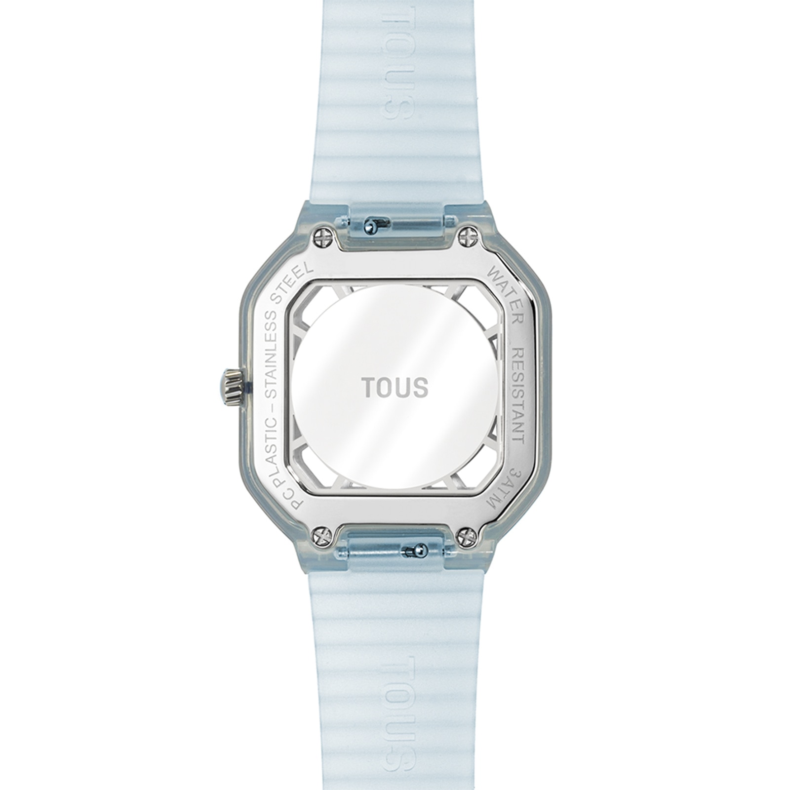 Sky-blue-colored steel Analogue watch with zirconias Gleam Fresh