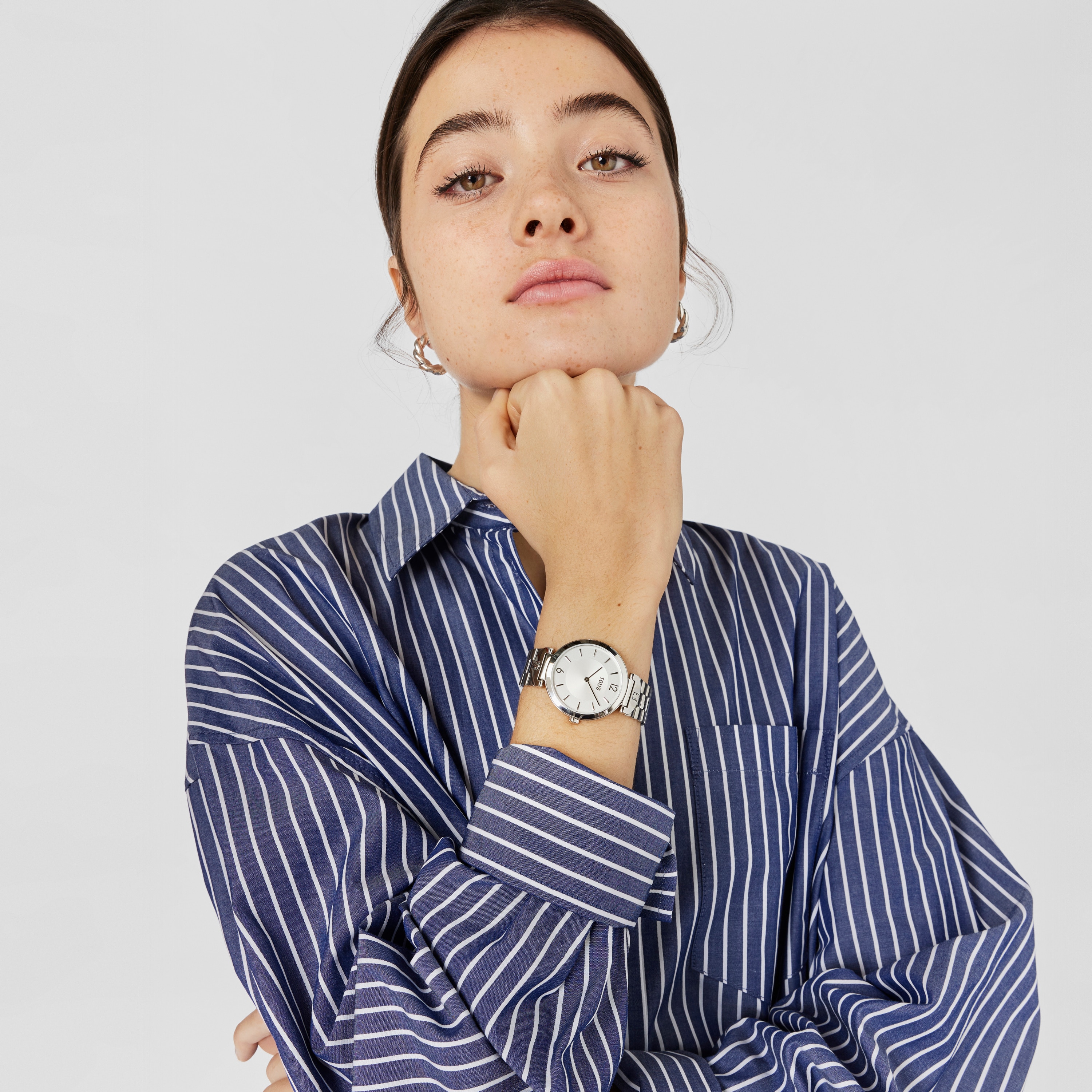 Analogue watch with steel wristband S-Band