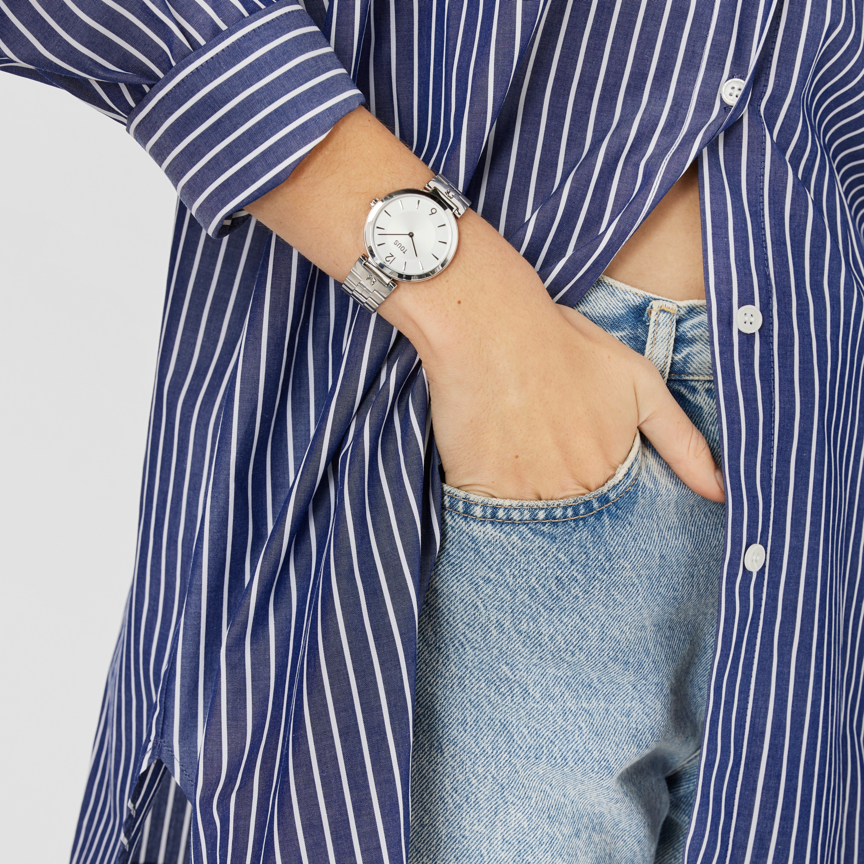 Analogue watch with steel wristband S-Band