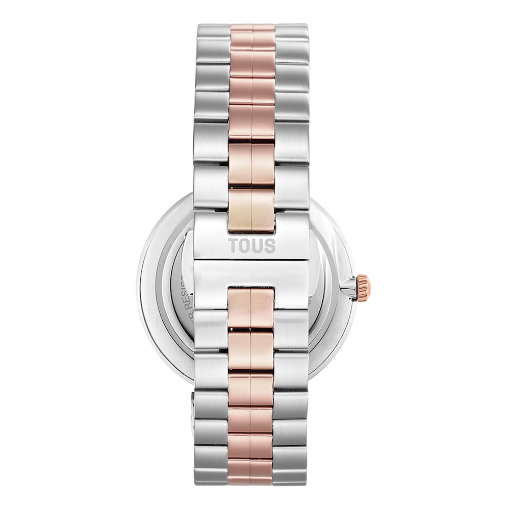 Reloj analógico con brazalete de acero y acero IPRG rosado S-Band Reloj analógico con brazalete de acero y acero IPRG rosado S-Band