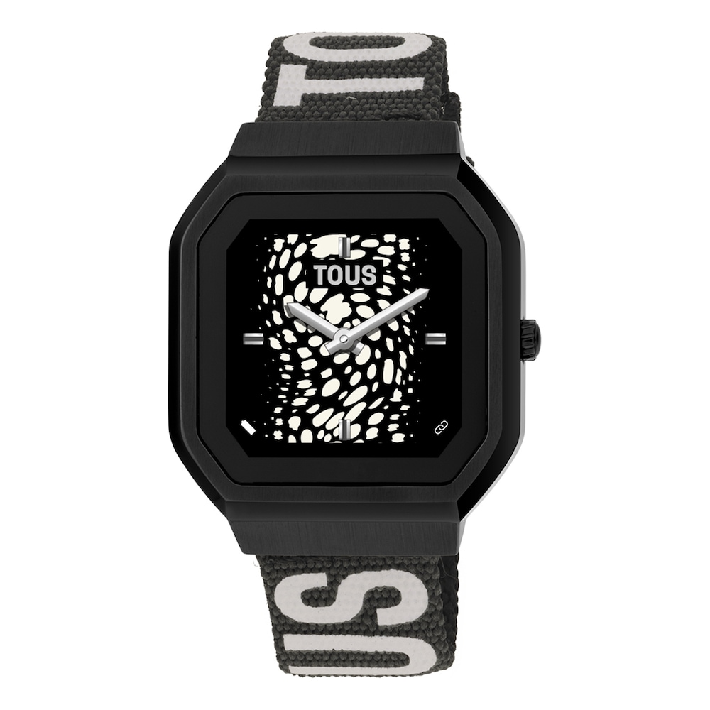 Reloj smartwatch con correa de nylon y correa de silicona lila B-Connect Reloj smartwatch con correa de nylon y correa de silicona lila B-Connect