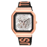 Reloj smartwatch con correa de nylon y correa de silicona rosa B-Connect