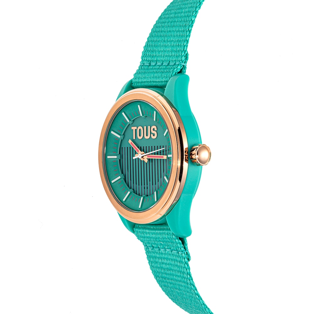 Turquoise solar-powered and sustainable Vibrant Sun Watch image number 1