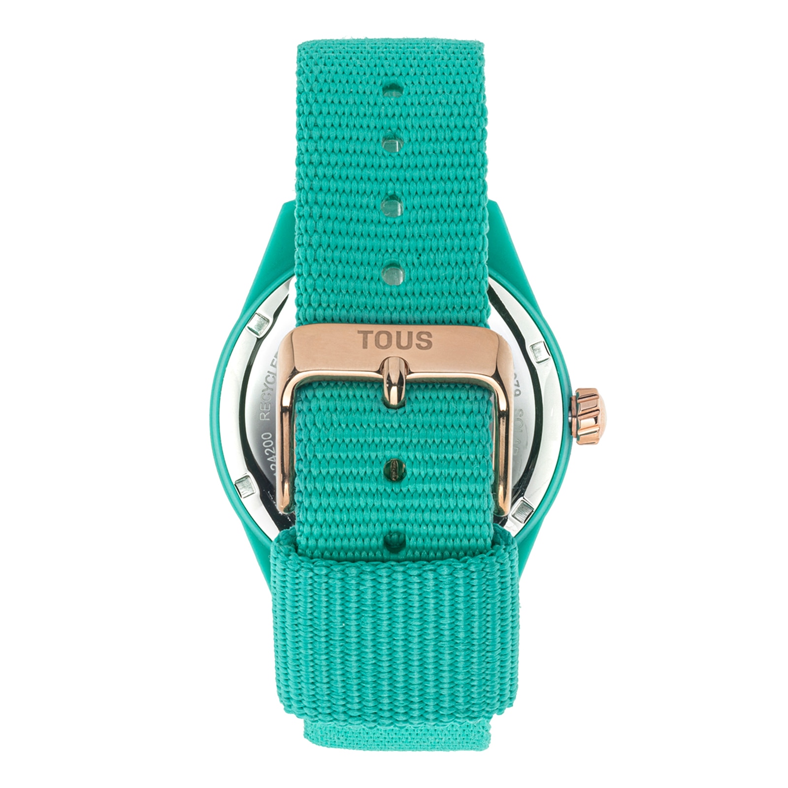 Turquoise solar-powered and sustainable Vibrant Sun Watch