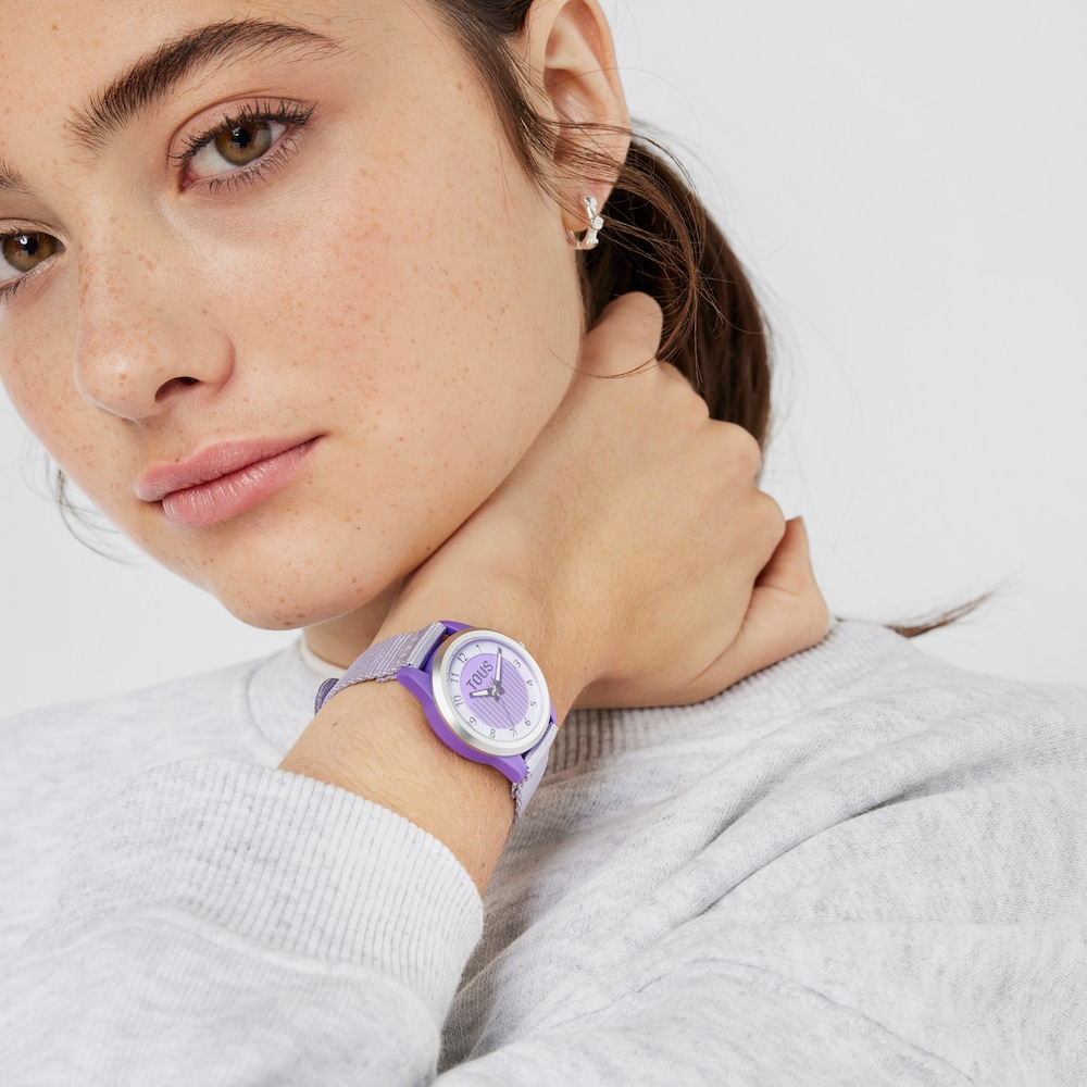 Mauve Analogue watch Vibrant Sun