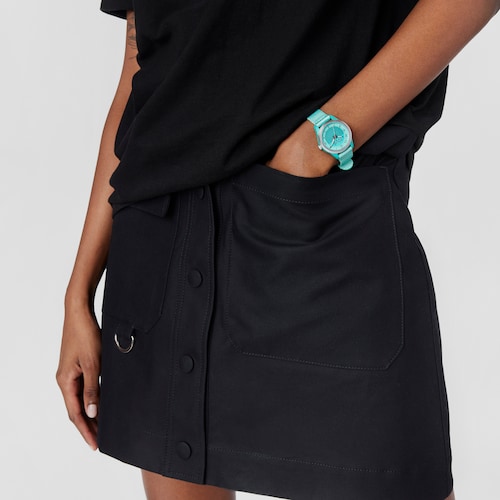 Relógio analógico menta Vibrant Sun