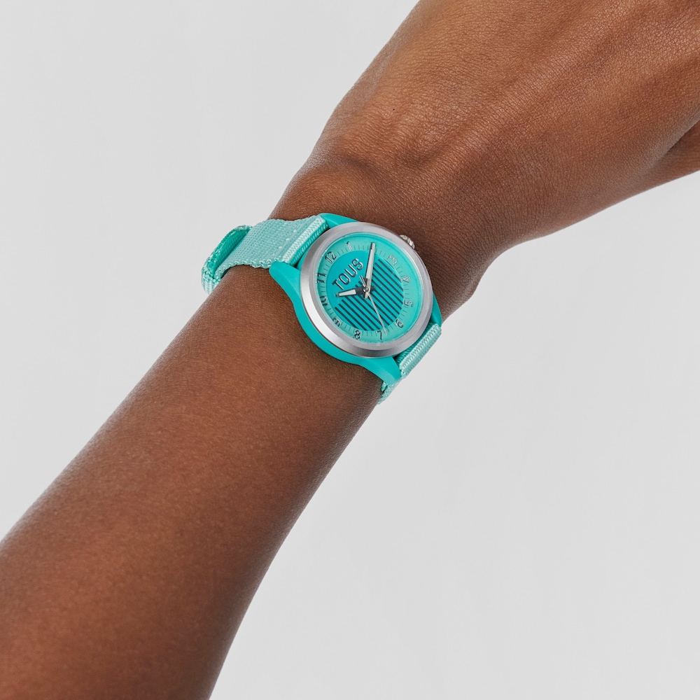 Reloj anal&oacute;gico menta Vibrant Sun