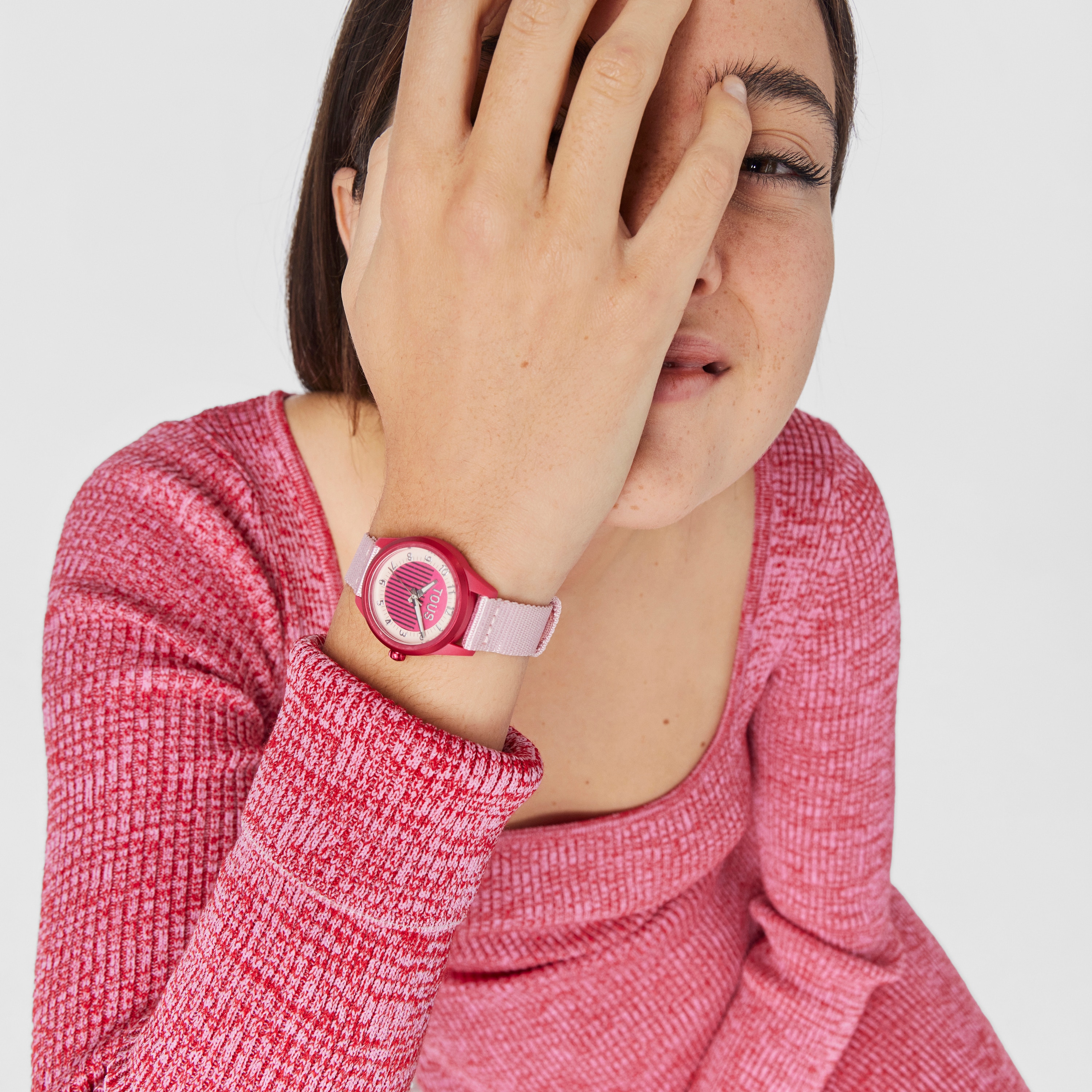 Pink Analogue watch Vibrant Sun