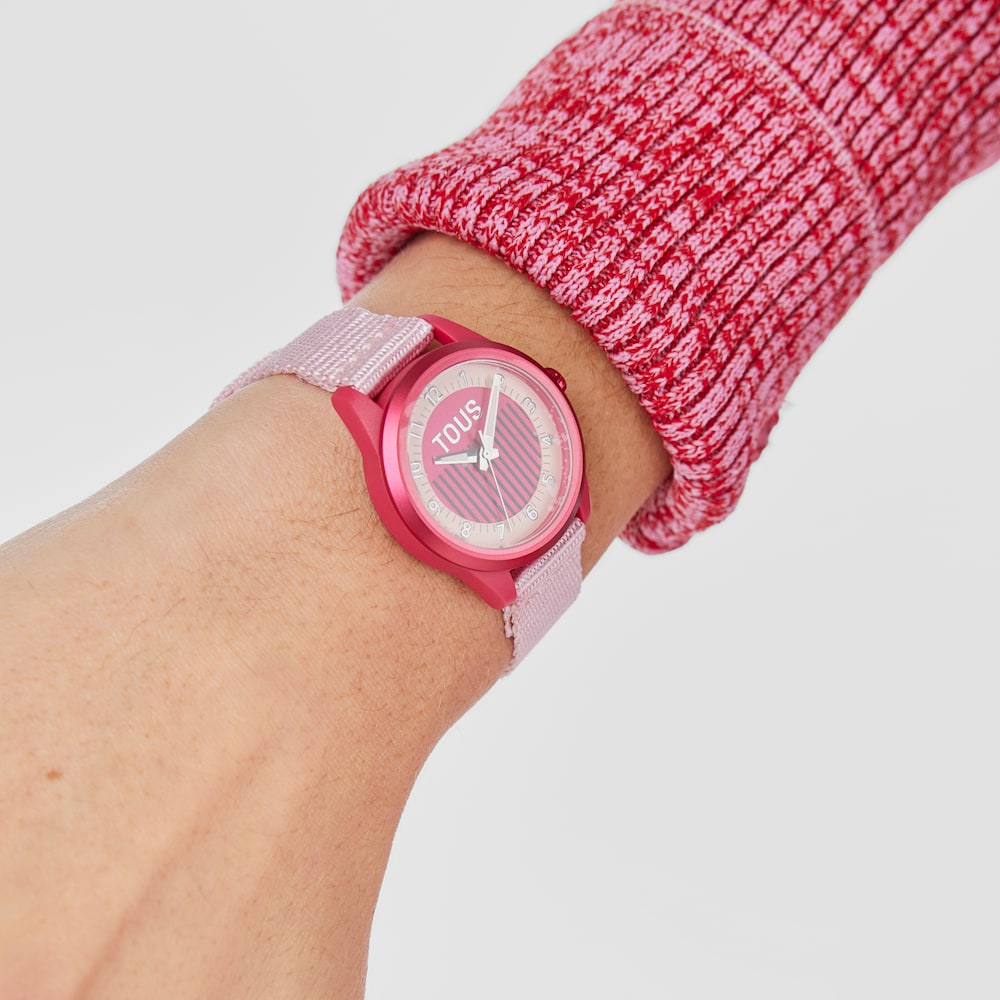 Pink Analogue watch Vibrant Sun