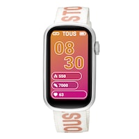 Smartwatch with nylon strap and pink silicone strap T-Band