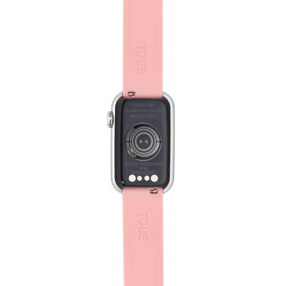 Smartwatch with nylon strap and pink silicone strap T-Band