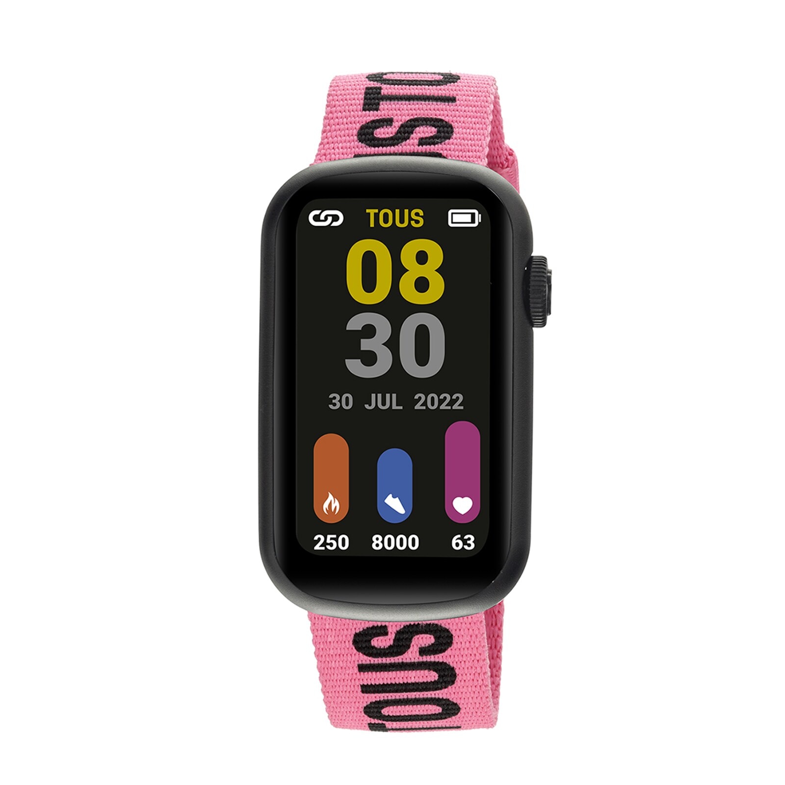 Smartwatch with nylon strap and silicone strap T-Band