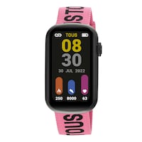 Smartwatch with nylon strap and black silicone strap T-Band