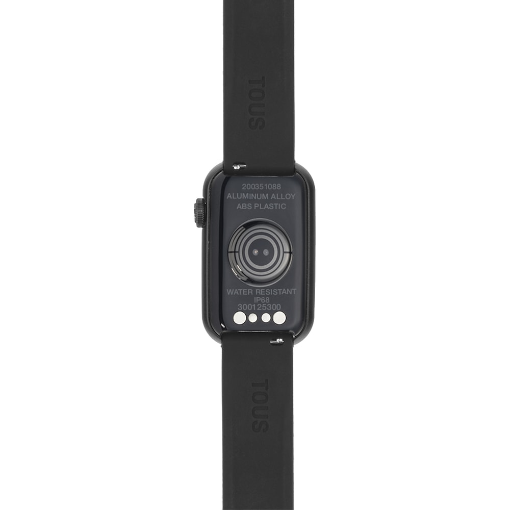 Reloj smartwatch con correa de nylon y correa de silicona negra T-Band image number 3