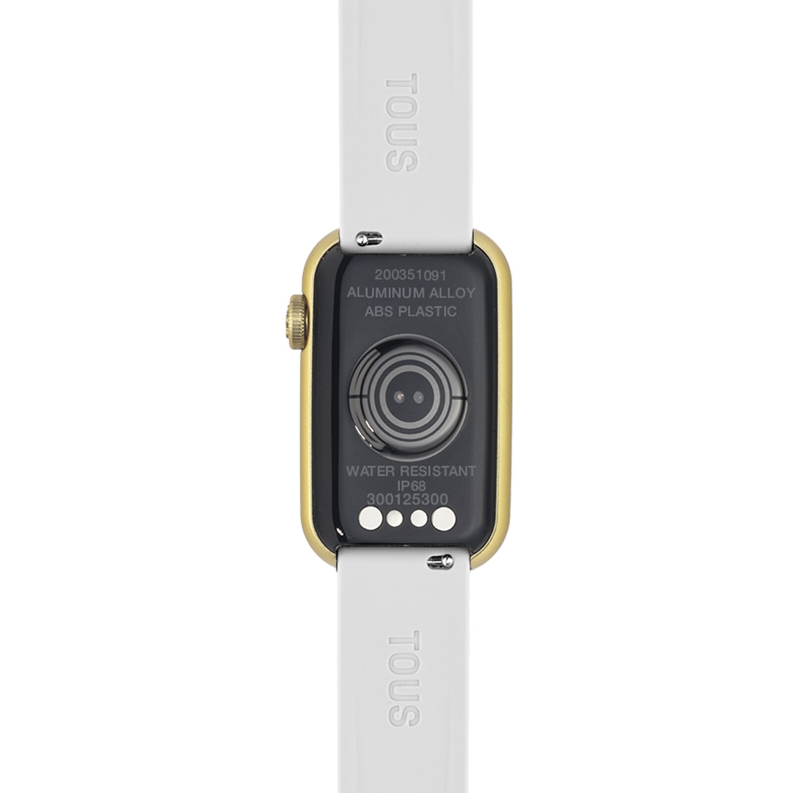 Smartwatch with nylon strap and white silicone strap T-Band