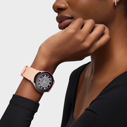 Reloj smartwatch Samsung Galaxy Watch 5 X TOUS de Aluminio rosado con correa de silicona rosa