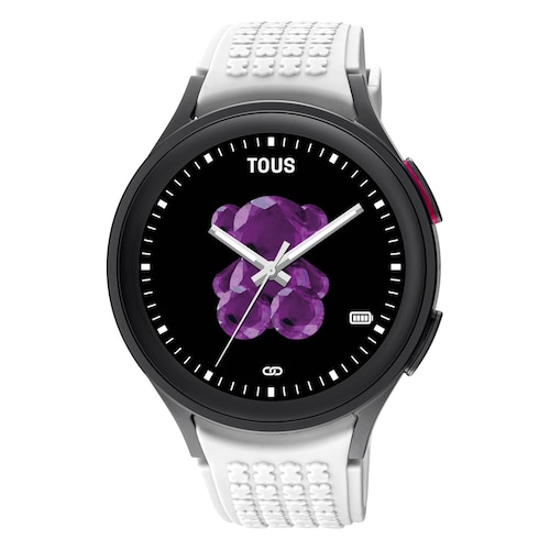 Reloj smartwatch Samsung Galaxy Watch 5 Pro X TOUS de Titanio negro con correa de silicona negra