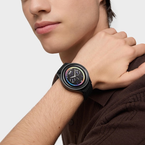 Reloj smartwatch Samsung Galaxy Watch 5 Pro X TOUS de Titanio negro con correa de silicona negra