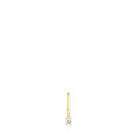 Gold TOUS Basics Hoop earring with diamond