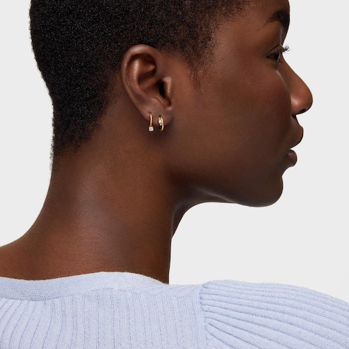 Gold TOUS Basics Hoop earring with diamond