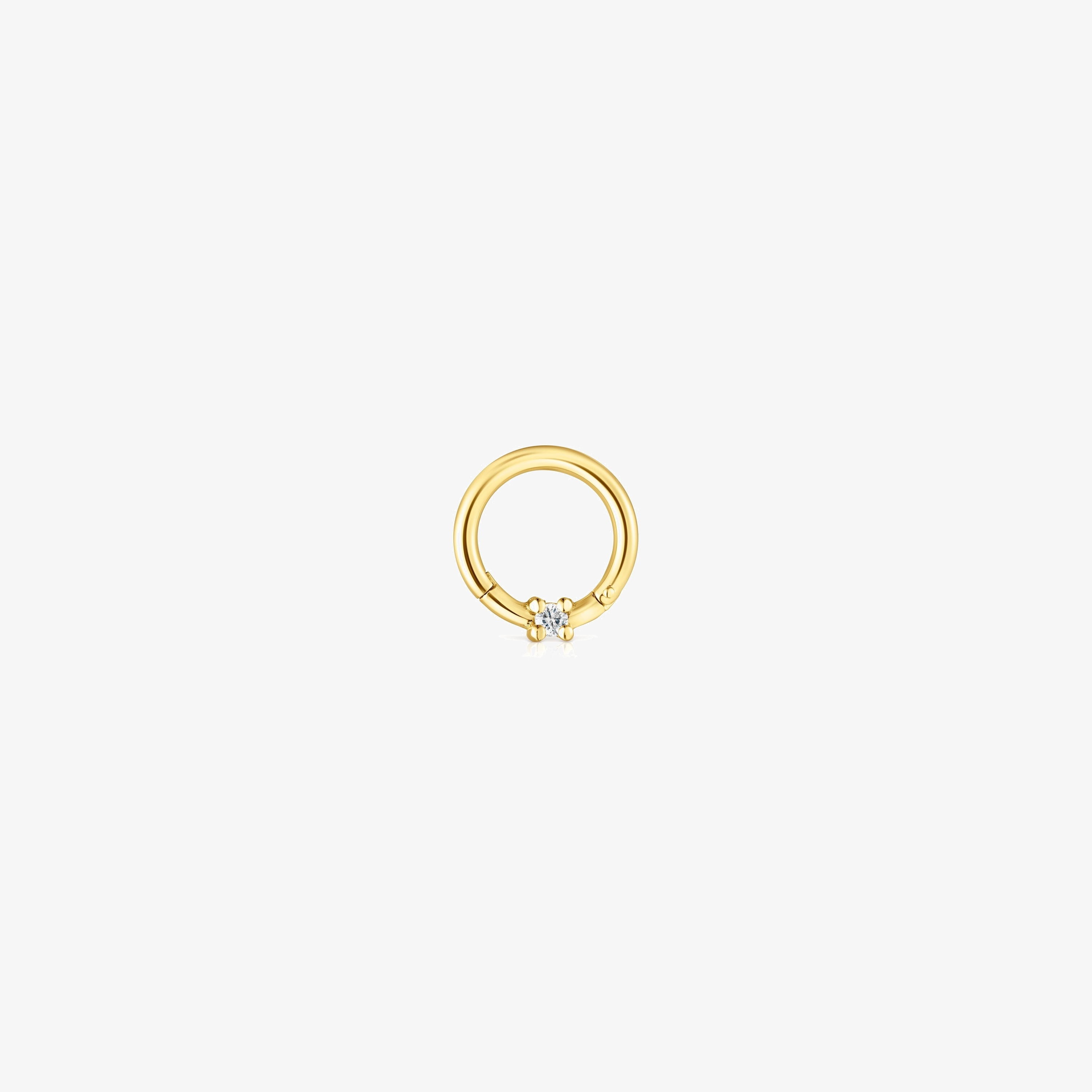 18K solid gold TOUS Basics Ear piercing with diamond